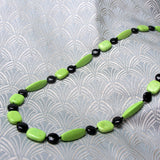 long black green necklace uk