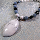 semi-precious stone necklace handmade uk