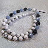 white howlite semi-precious beads