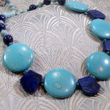 blue chunky turquoise necklace