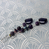 long purple amethyst earrings