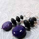 black purple gemstone jewellery design