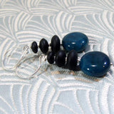 black blue semi-precious stone jewellery design