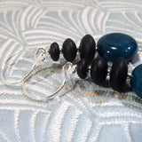 detail for blue black earrings uk