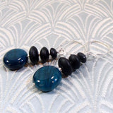 black blue earrings uk