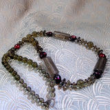 brown smoky quartz necklace