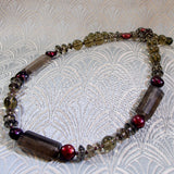 unique smoky quartz brown necklace design