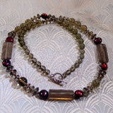unique gemstone brown  necklace design