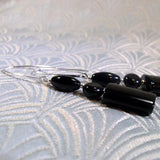 long black onyx earrings