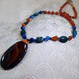 agate necklace with a pendant