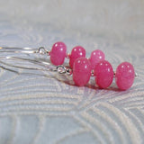 pink drop earrings