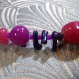 purple coral beads