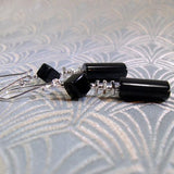 long black onyx earrings