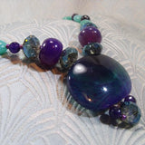 purple agate beads