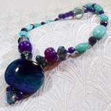 stunning purple statement necklace design