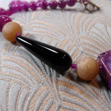 black purple gemstones