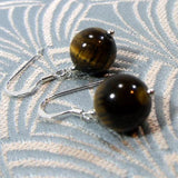 handcrafted tigers eye earrings uk crafted