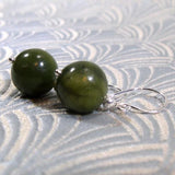 green jade jewellery earring design