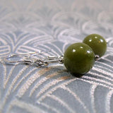 green grass jade drop earrings uk