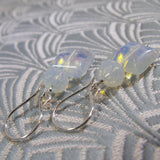 opal quartz silver earrings