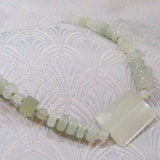 pretty pale green jade necklace uk