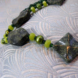 green jade semi-precious stones