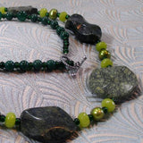 jade necklace set with pearls