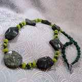 green jade semi-precious necklace design