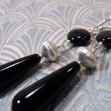 Long handmade earrings, long drop earrings, long earrings A141