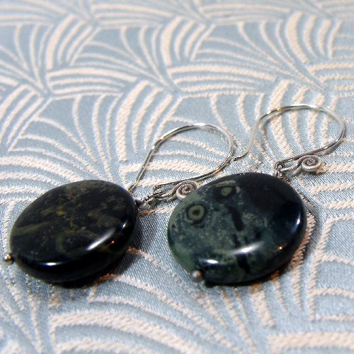 semi-precious drop earrings, handmade earrings, jewellery handcrafted semi-precious stones